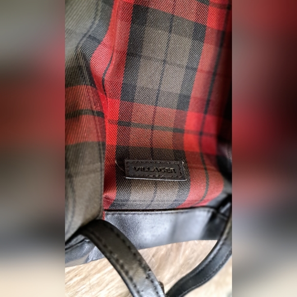 Villager • Grunge Steampunk 90s Y2k 00s Plaid Goth Multiway Dope Bag Backpack - Picture 15 of 16